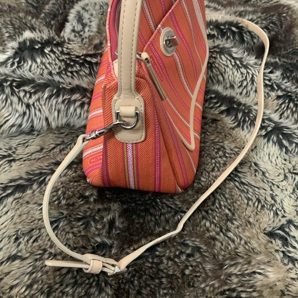 Coach Vibrant Colored Leather With Charm Shoulder/Crossbody Bag - Picture 5 of 15